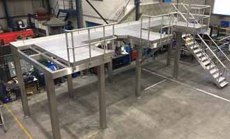 fabrication plateforme agroalimentaire inox