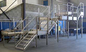 fabrication passerelle acces metallique